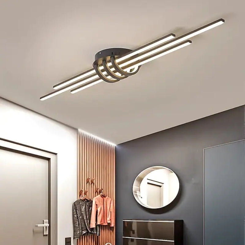 Arisha Modern LED Ceiling Light Black/White Living Room - Neutral Decor