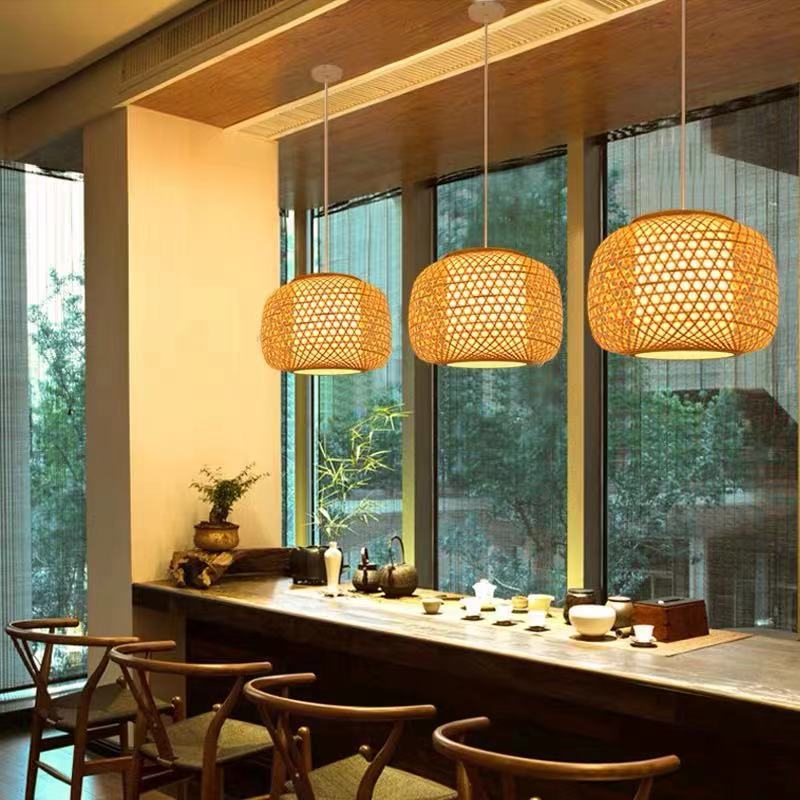 Ritta Natural Rattan Bamboo Pendant Light Lighting - Neutral Decor