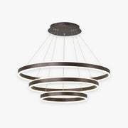 Arisha Moderne Minimaliste Coffee LED Pendant Light, 3 Ring - Neutral Decor