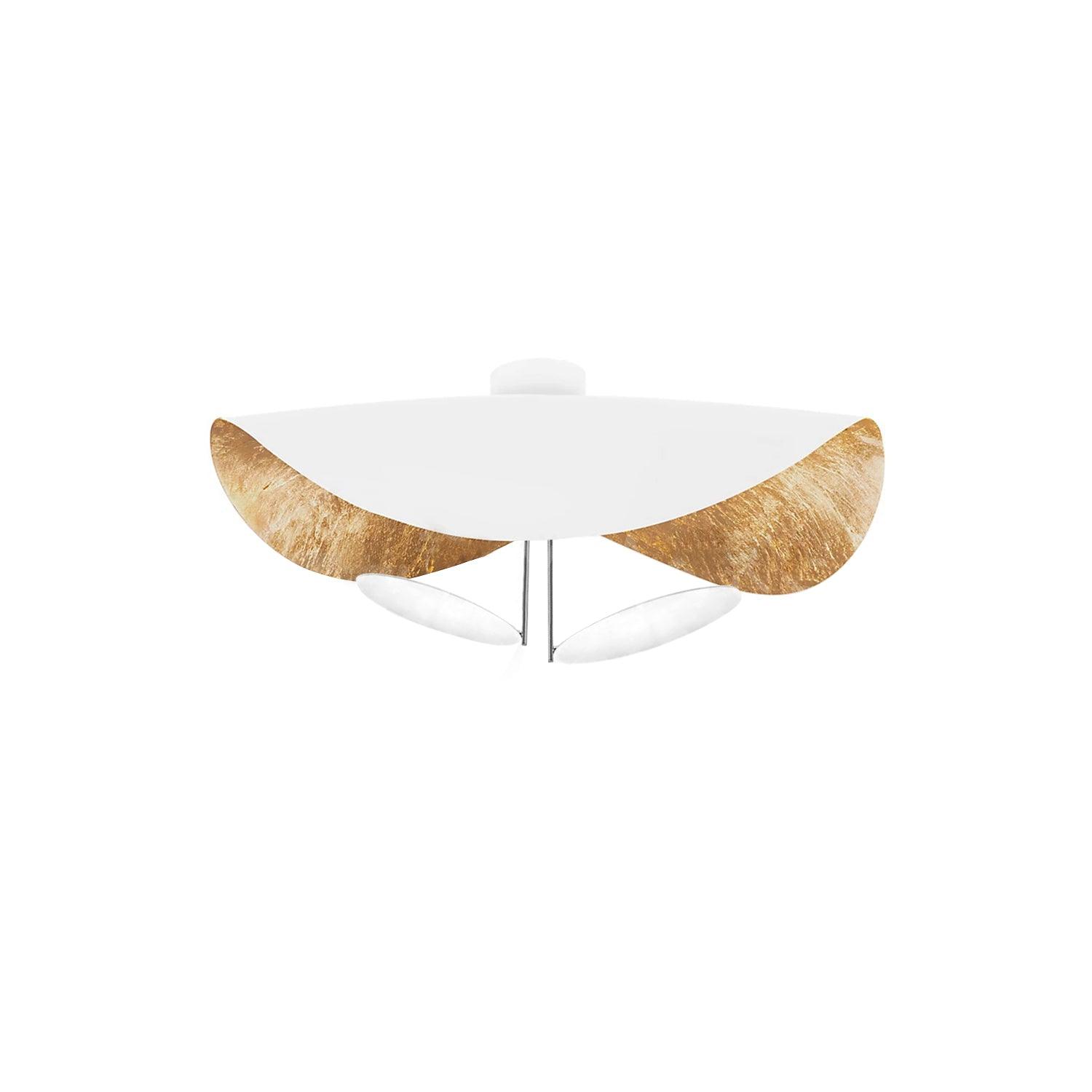 Sol Ceiling Lamp Curved Shade and Gold Interior-Neutral Decor