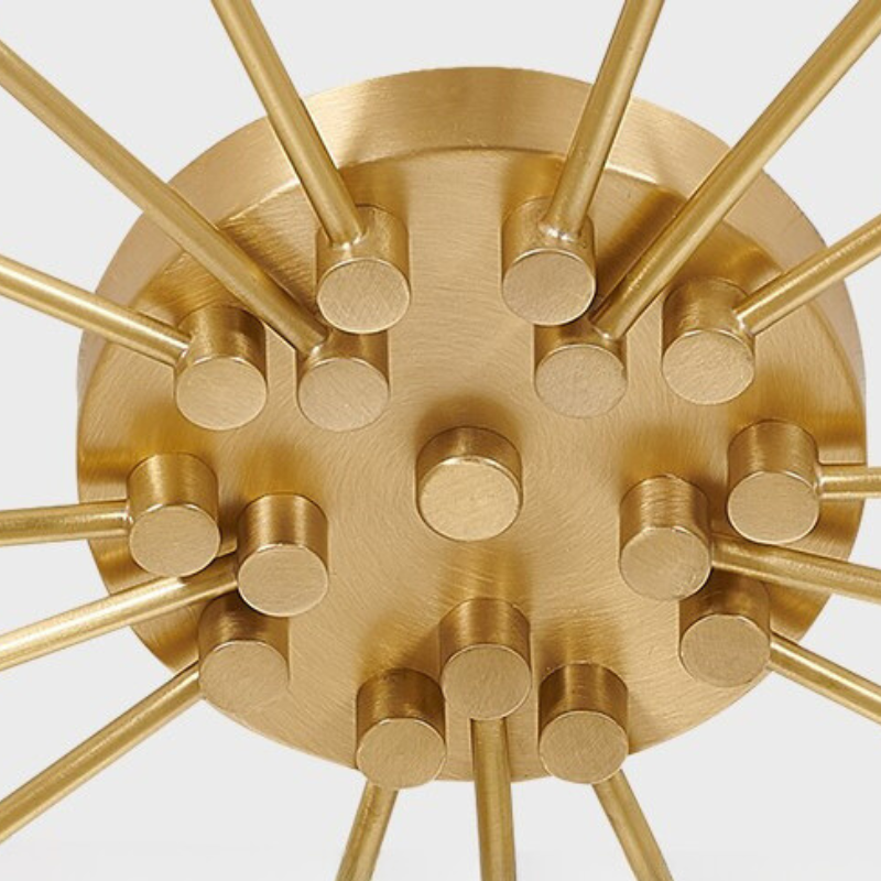 Arisha Art Deco Starry Flush Mount Ceiling Light - Neutral Decor