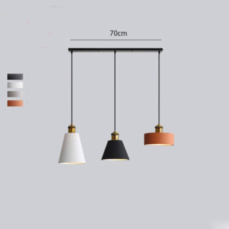 Aria Art Deco Minimalist Monochrome Pendant Light - Neutral Decor