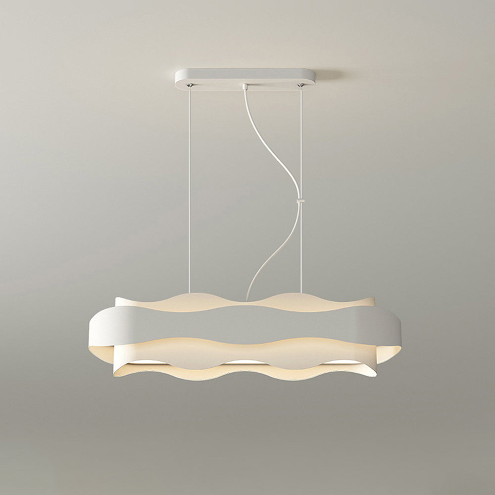 Arisha Art Deco Flower Shape Pendant Light, White - Neutral Decor