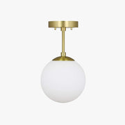 Malvo Ceiling Light Semi-Flush Mount Glass-Neutral Decor