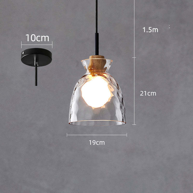 Arisha Minimalist Geometric Glass Pendant Light, Dining Room - Neutral Decor