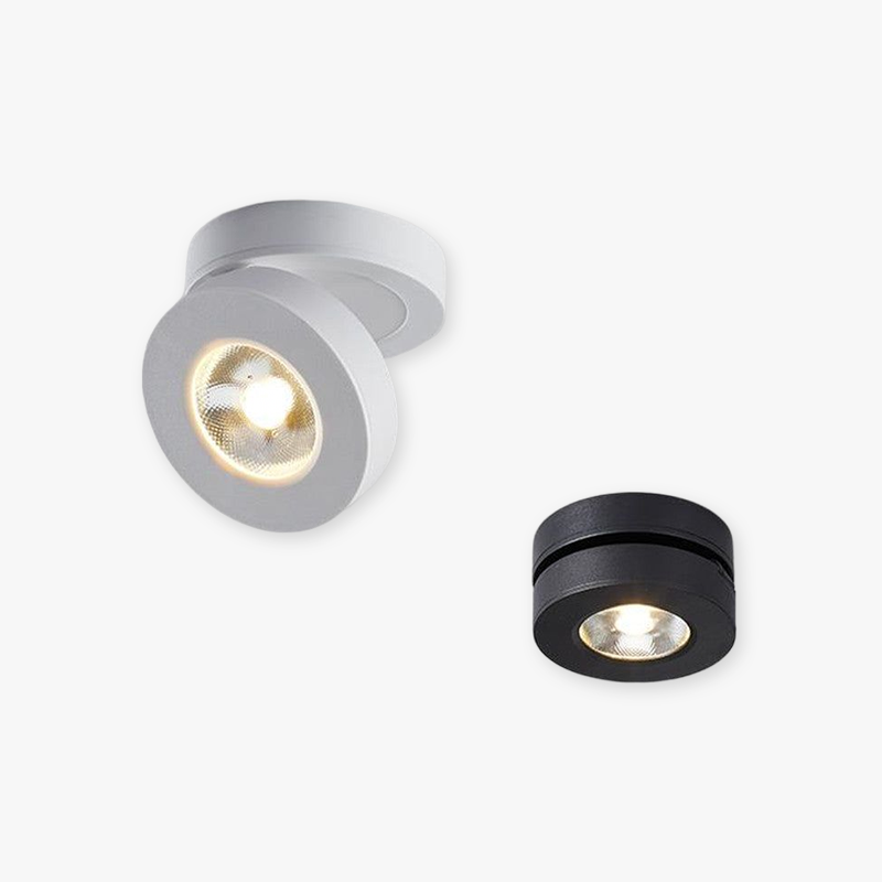 Arisha Modern Ceiling lighting Round, Novak Flush Mount, White/Black, Kitchen - Neutral Decor