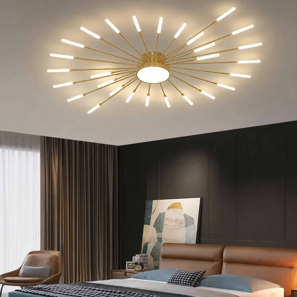 Vexor Modern Home Decoration Fireworks LED Ceiling Light