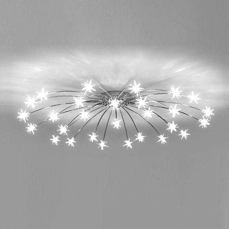 Arisha Art Deco Starry Flush Mount Ceiling Light - Neutral Decor