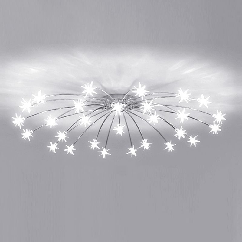 Arisha Art Deco Starry Flush Mount Ceiling Light - Neutral Decor