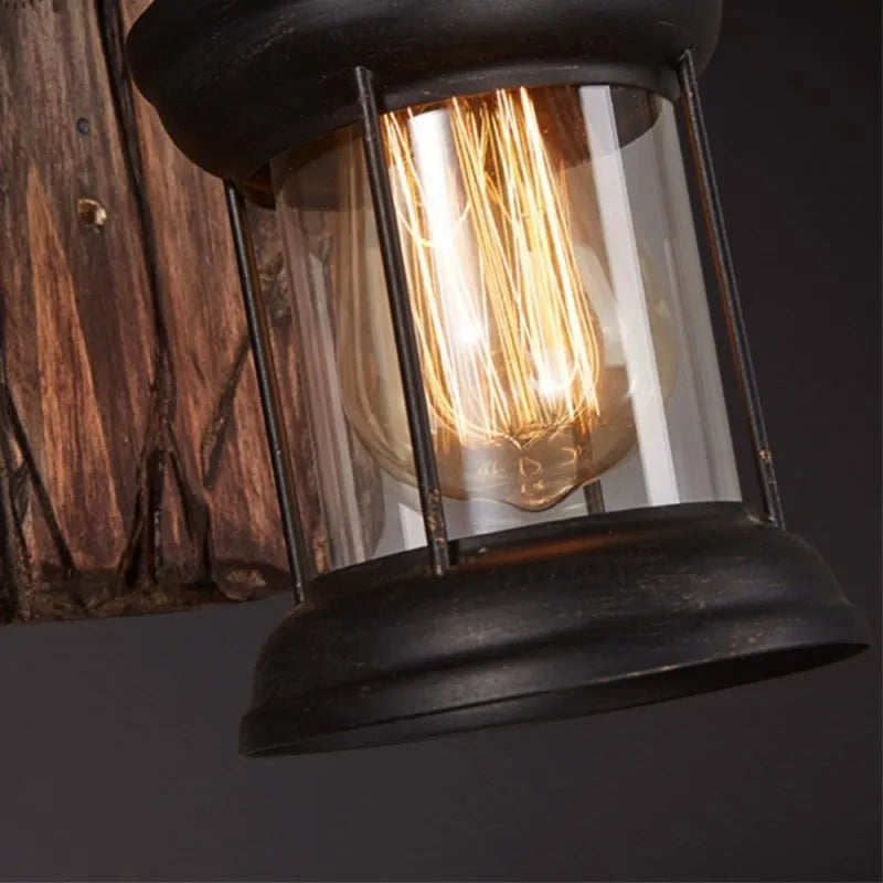 Austin Vintage Lantern Metal Classic Industrial Wall Lamp - Neutral Decor
