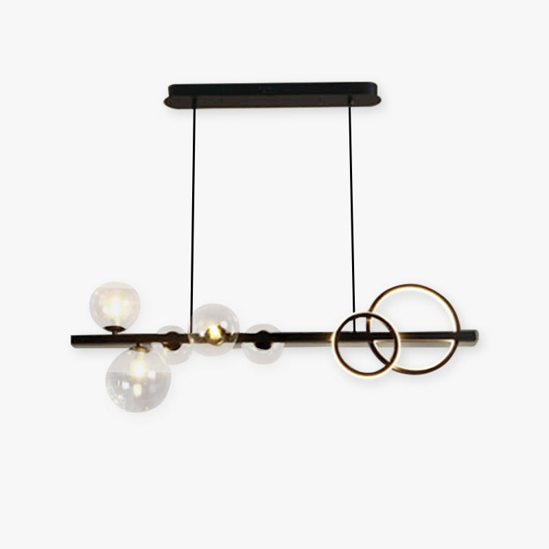 Arisha Pendant Light Bubble Circle Modern Black/Gold, Bedroom - Neutral Decor