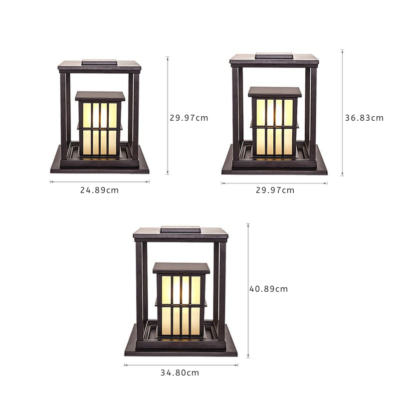 Lyndon Square Modern Style Outdoor Pillar Lights