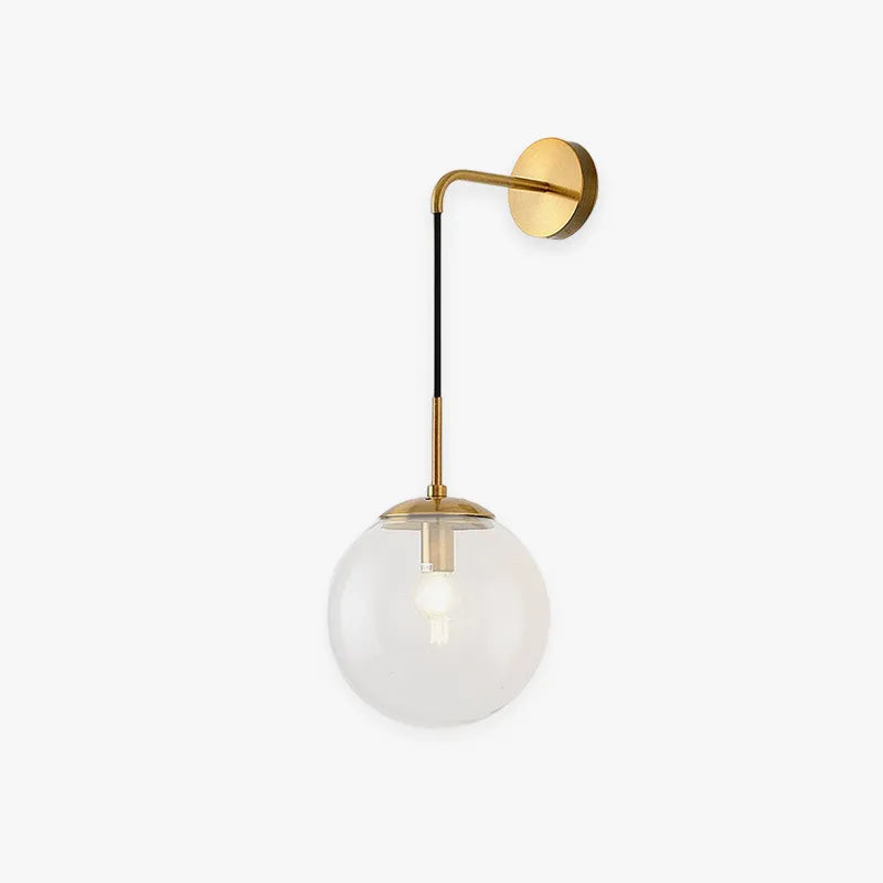 Valentina Glass Ball Nordic LED Wall Reading Lamp Single Head - Neutral Decor