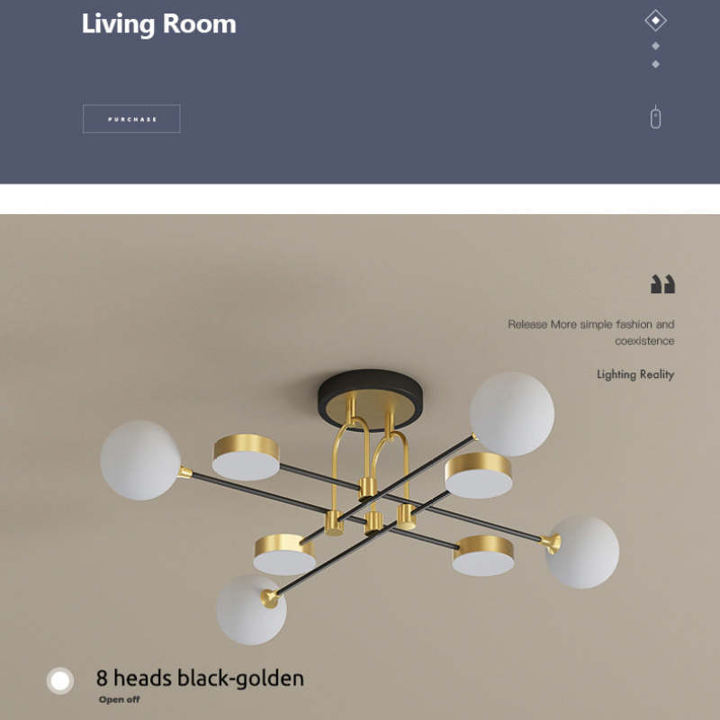 Valentina Industrial Modern Ceiling Light - Neutral Decor