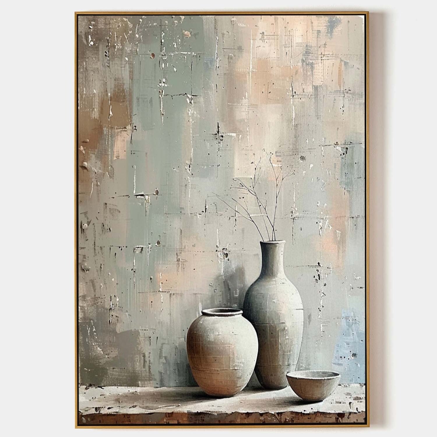 Wall Art Wabi Sabi Ceramic Trio Still Life - Neutralighting