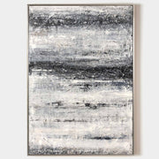 Black And White Beach Abstract Art ABAV77 - Neutralighting