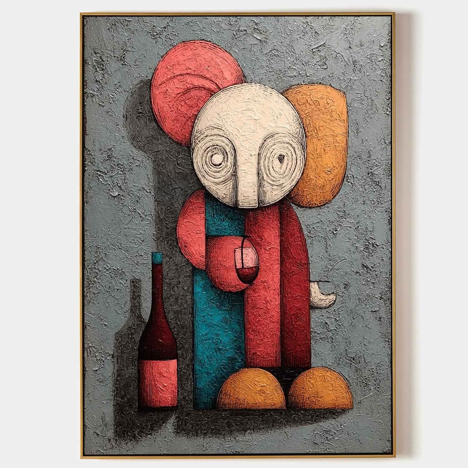 Wall Art Whimsical Kaws Companion - Neutralighting