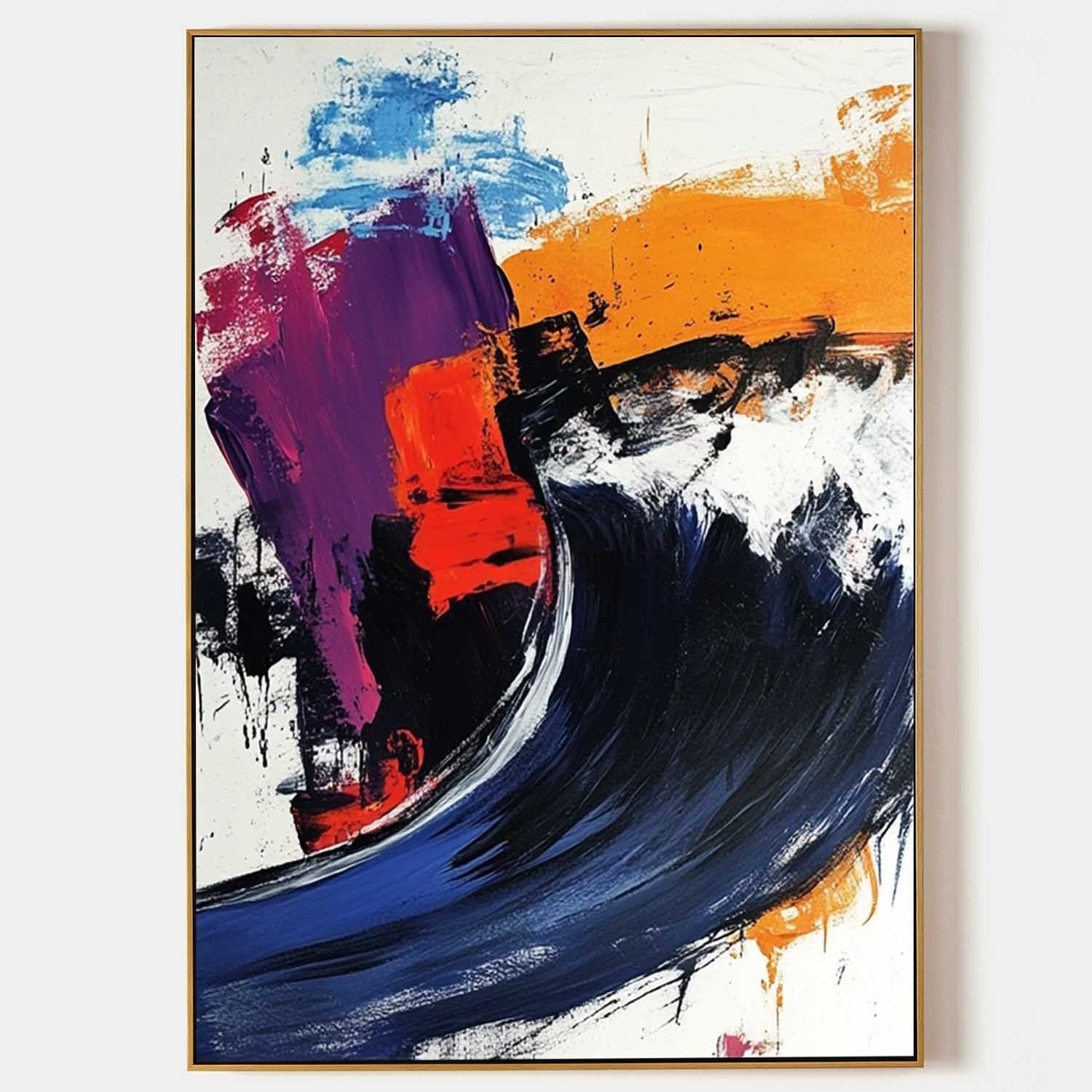 Wall Art Bold Textured Abstract - Neutralighting