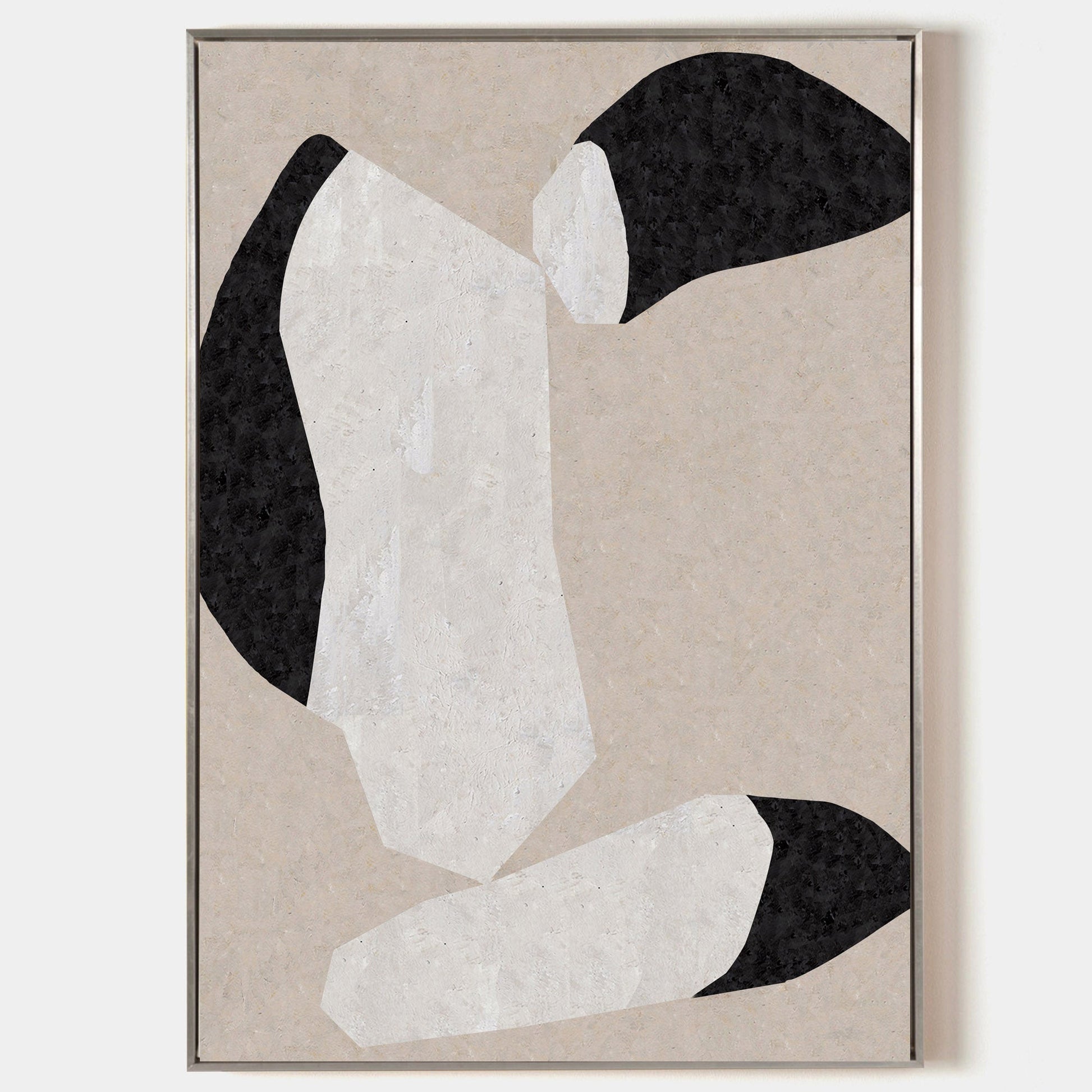 Beige Minimalist Abstract Painting ABAV197 - Neutralighting