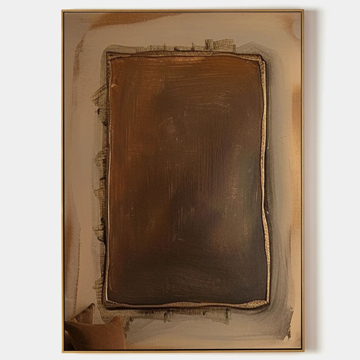 Wall Art Warm Textured Bronze Framed - Neutralighting