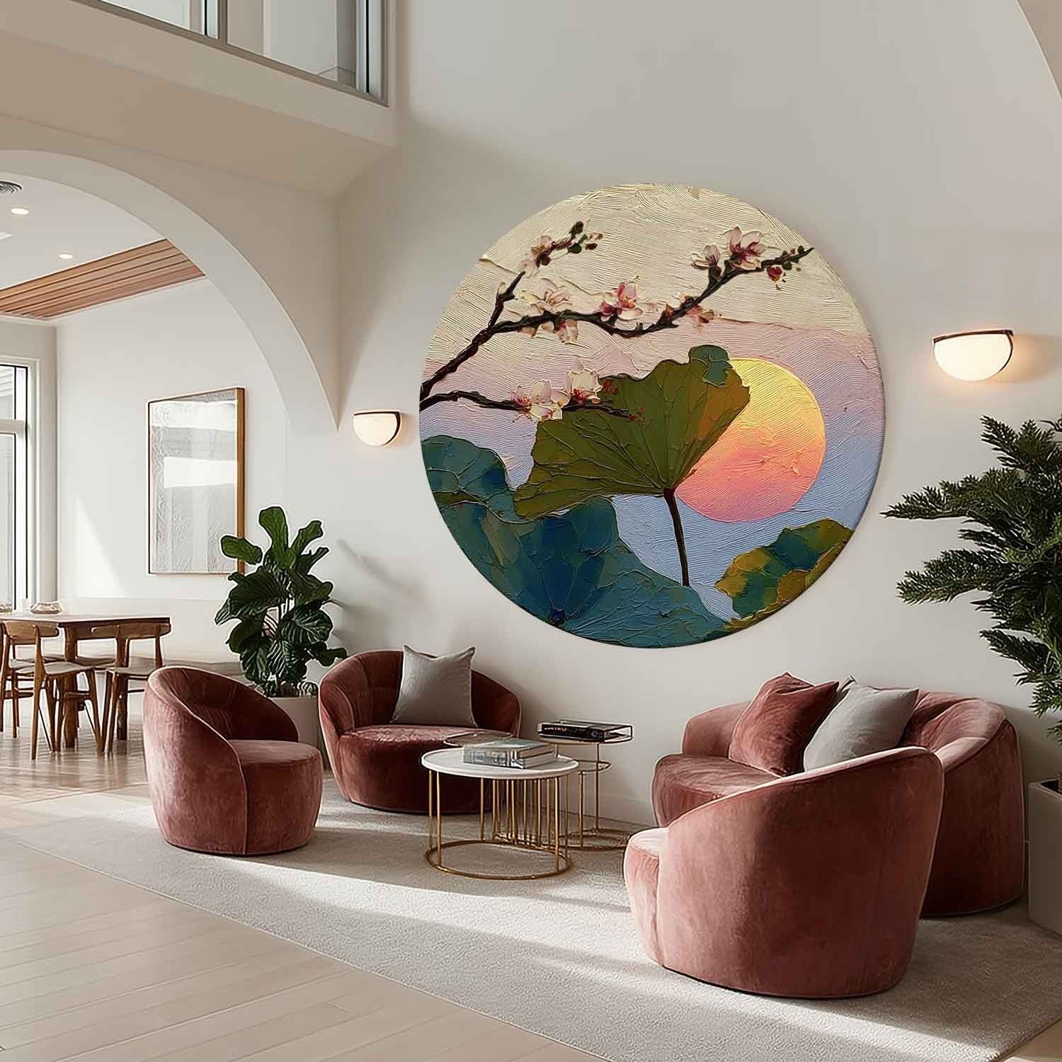 Wall Art Cherry Blossom Lotus Pink - Neutralighting