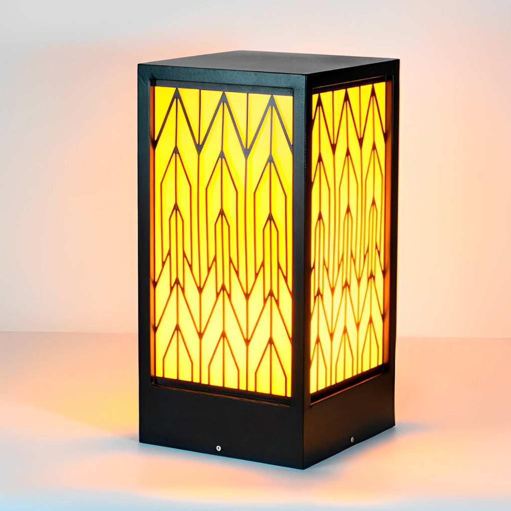 Beky Vintage LED Landscape Marble Outdoor Bollard Lights