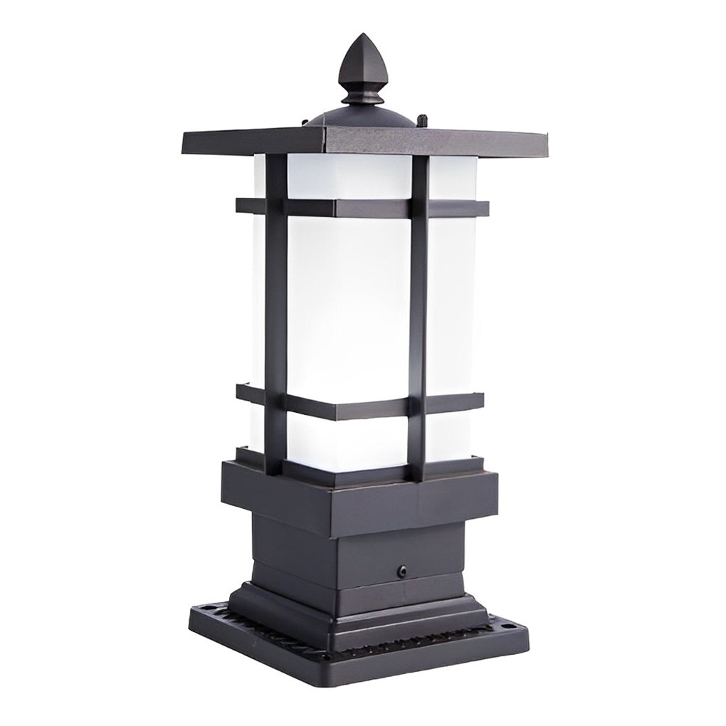Janea Remote Vintage Solar Outdoor Fence Post Lights
