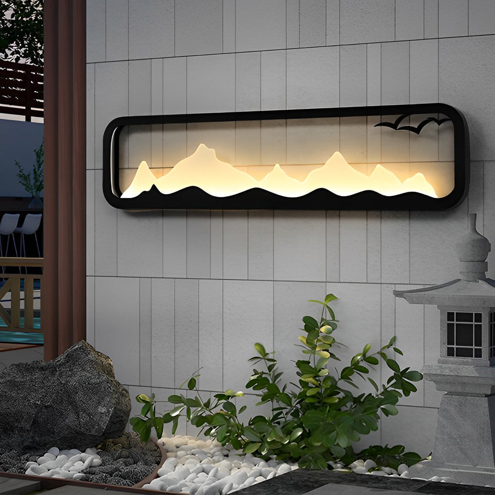 Geneva Rectangular Scenery Outdoor Wall Lamp