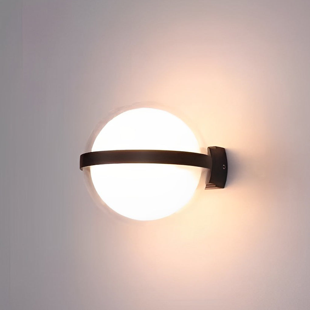 Sirea Creative Round LED Outdoor Wall Lamp