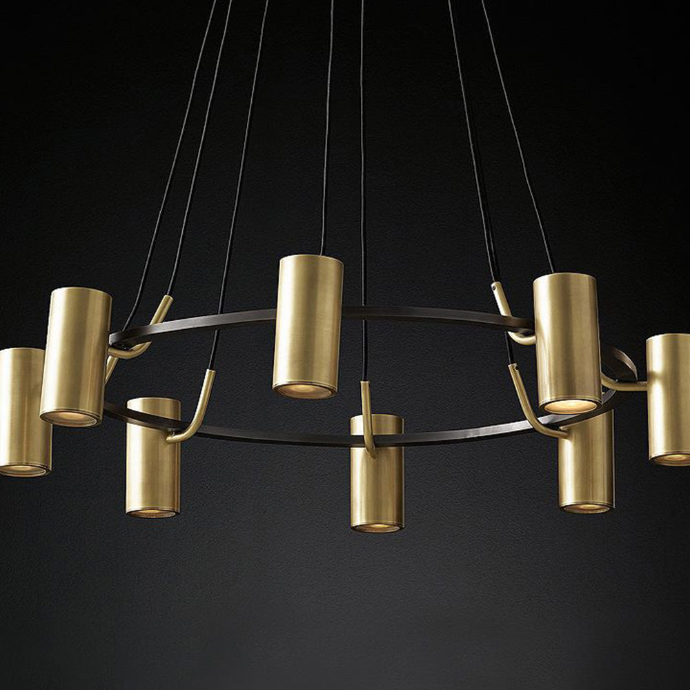 Arisha Modern Spotlight Metal Pendant Light, Gold - Neutral Decor
