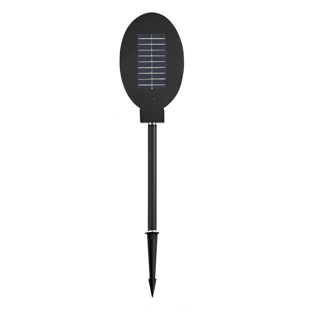 Peaceful Modern Circular Solar Steel Outdoor Lawn Light