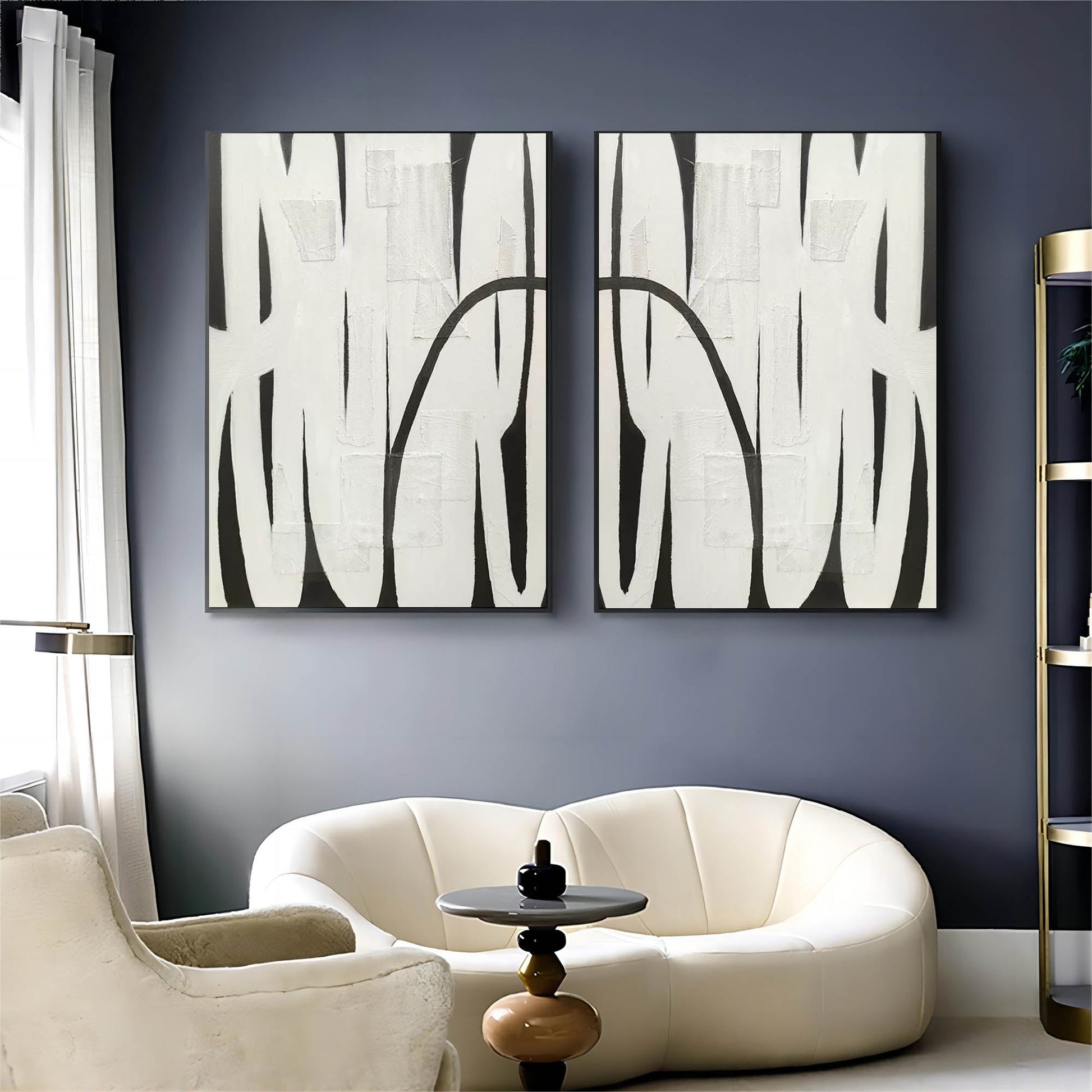 Abstract Painting Set Of 2 SP118 - Neutralighting