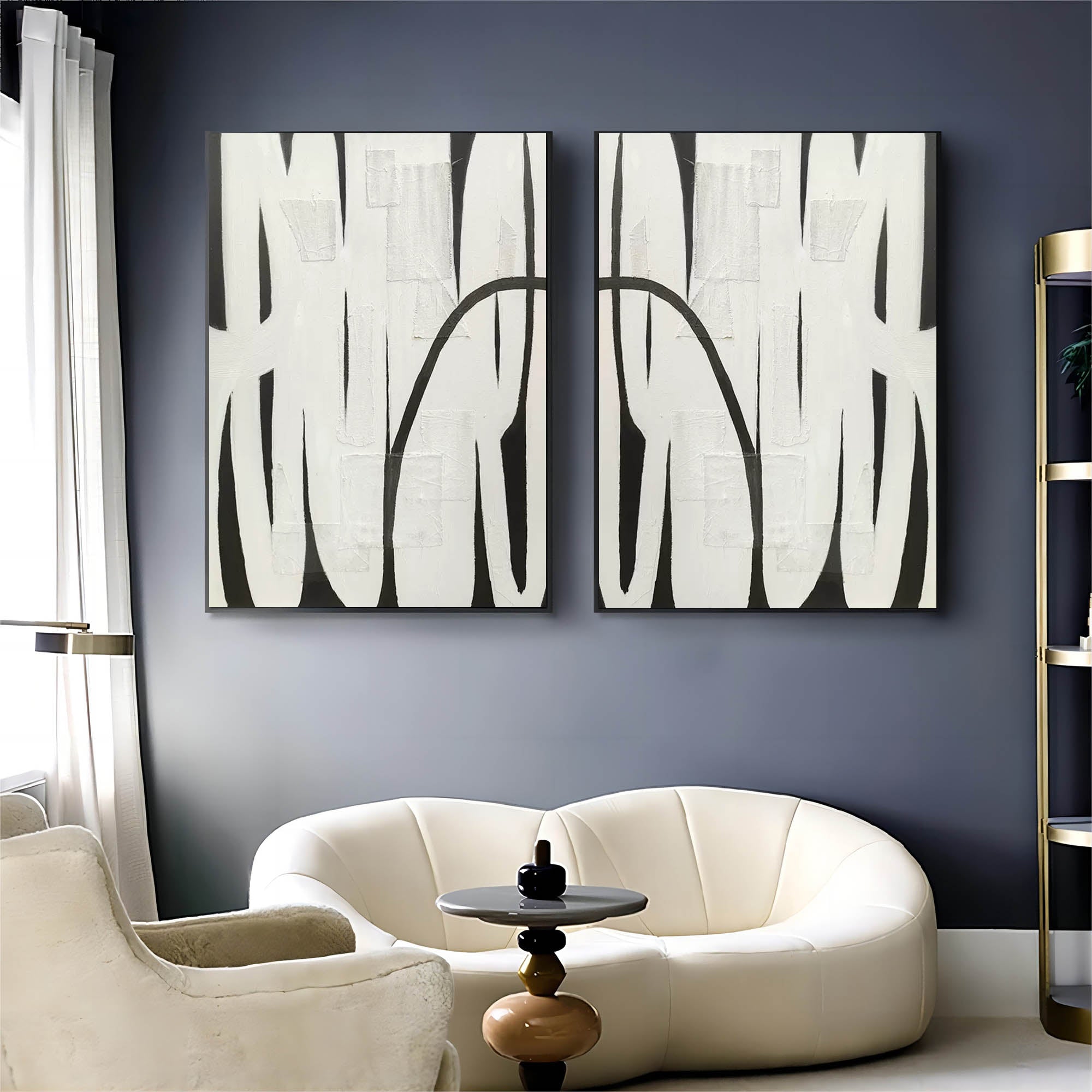 Abstract Painting Set Of 2 SP118 - Neutralighting