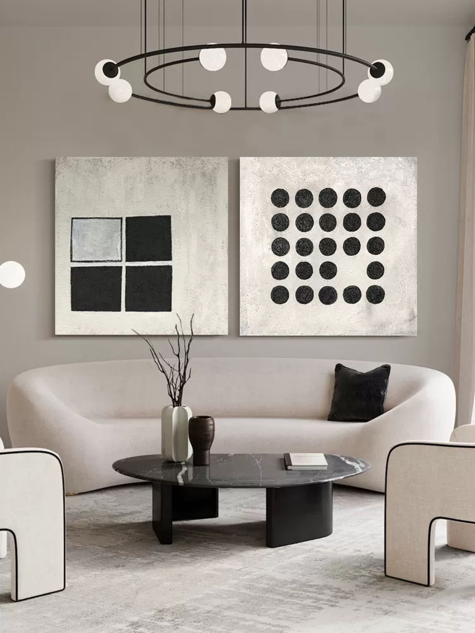 Abstract Painting Set Of 2 SP099 - Neutralighting