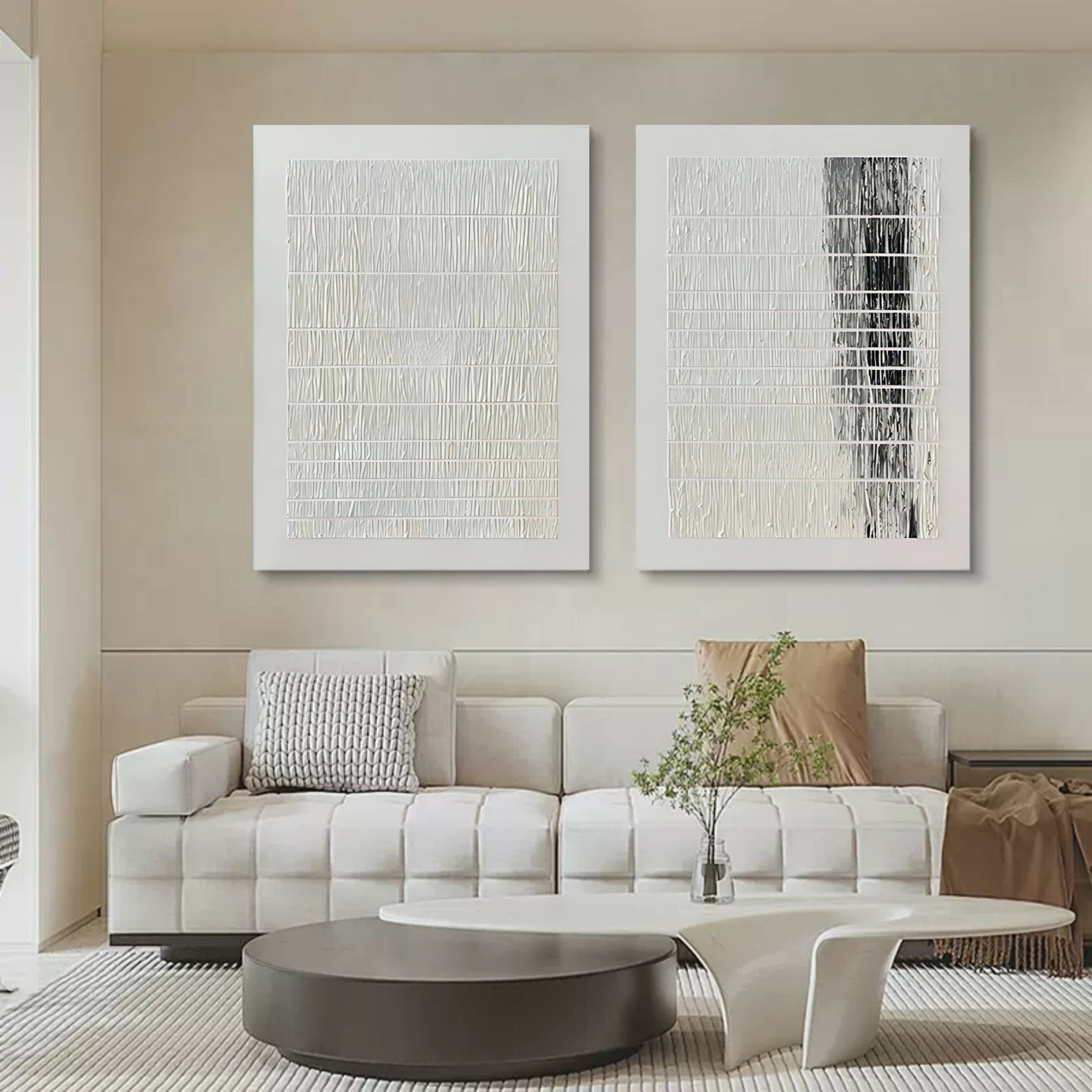 Abstract Painting Set Of 2 SP098 - Neutralighting