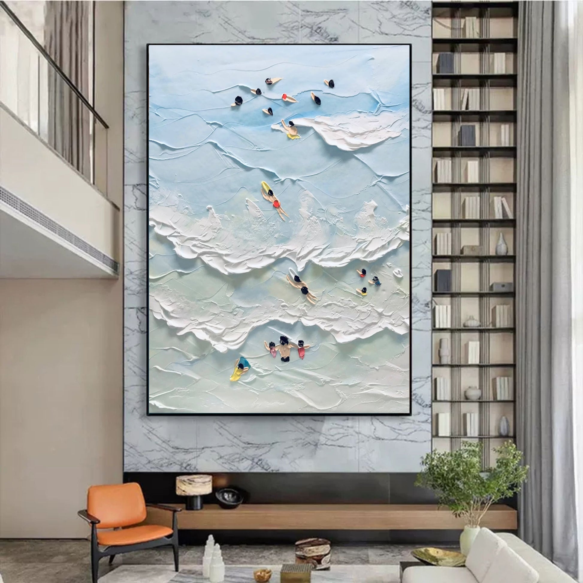 Plaster Art Texture Painting SG096 - Neutralighting