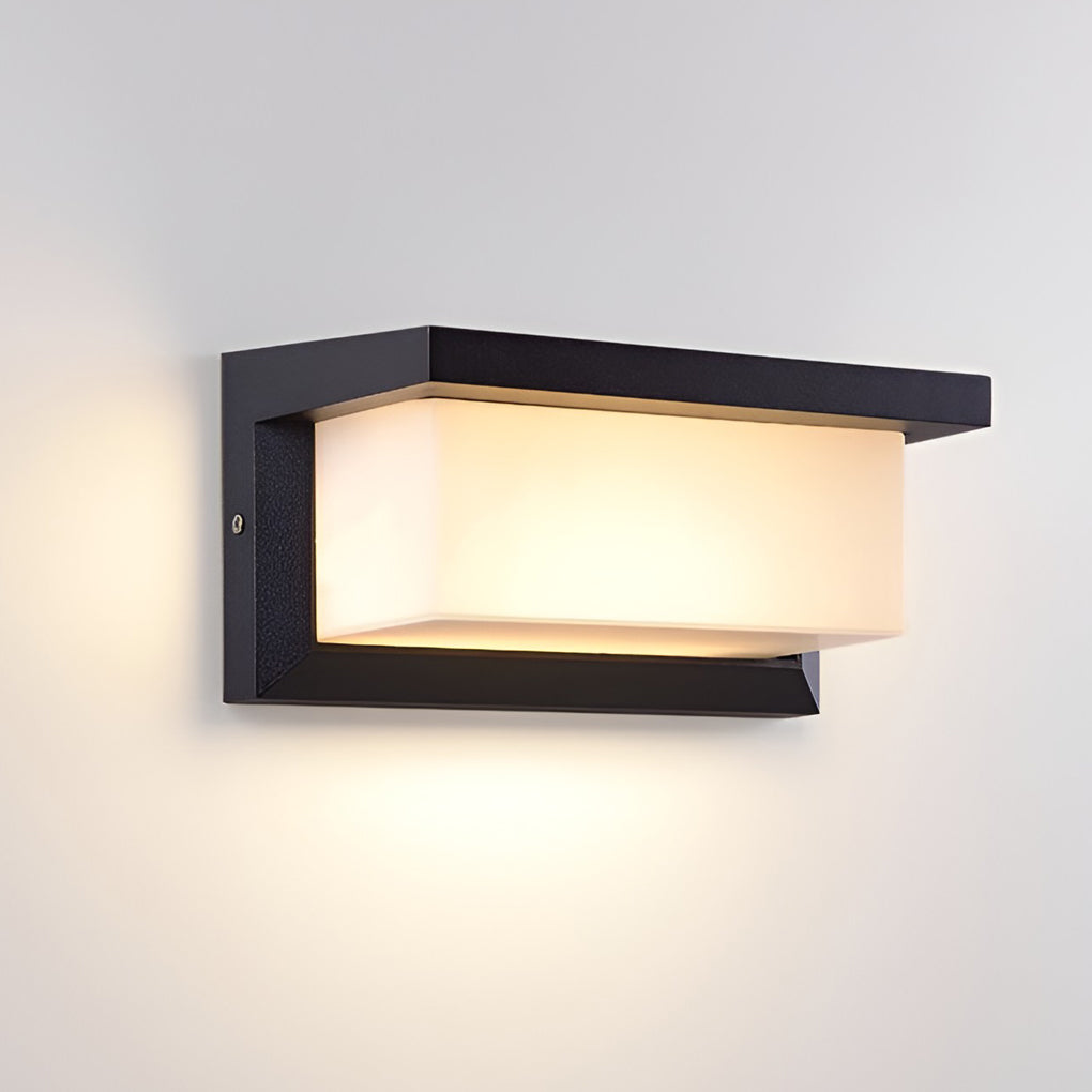 Luke Rectangle Control Induction Modern Outdoor Sconces