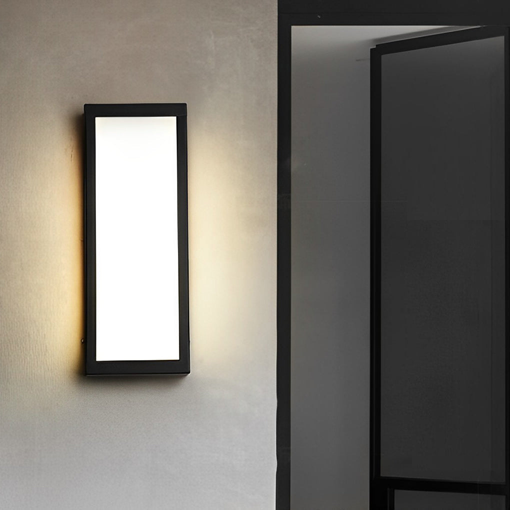 Wealy Rectangular LED Modern Outdoor Exterior Light Wall Lamp