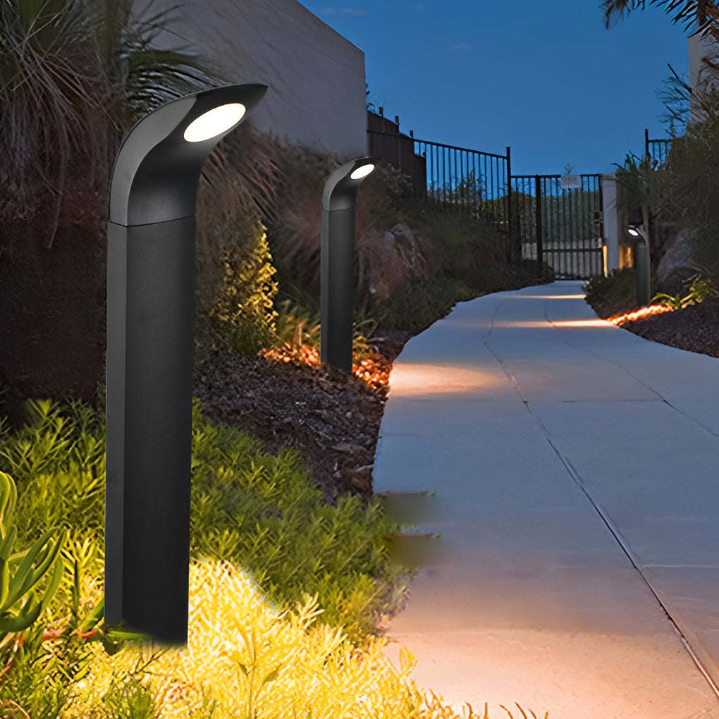 Vance Curved Head LED Outdoor Pathway Lights