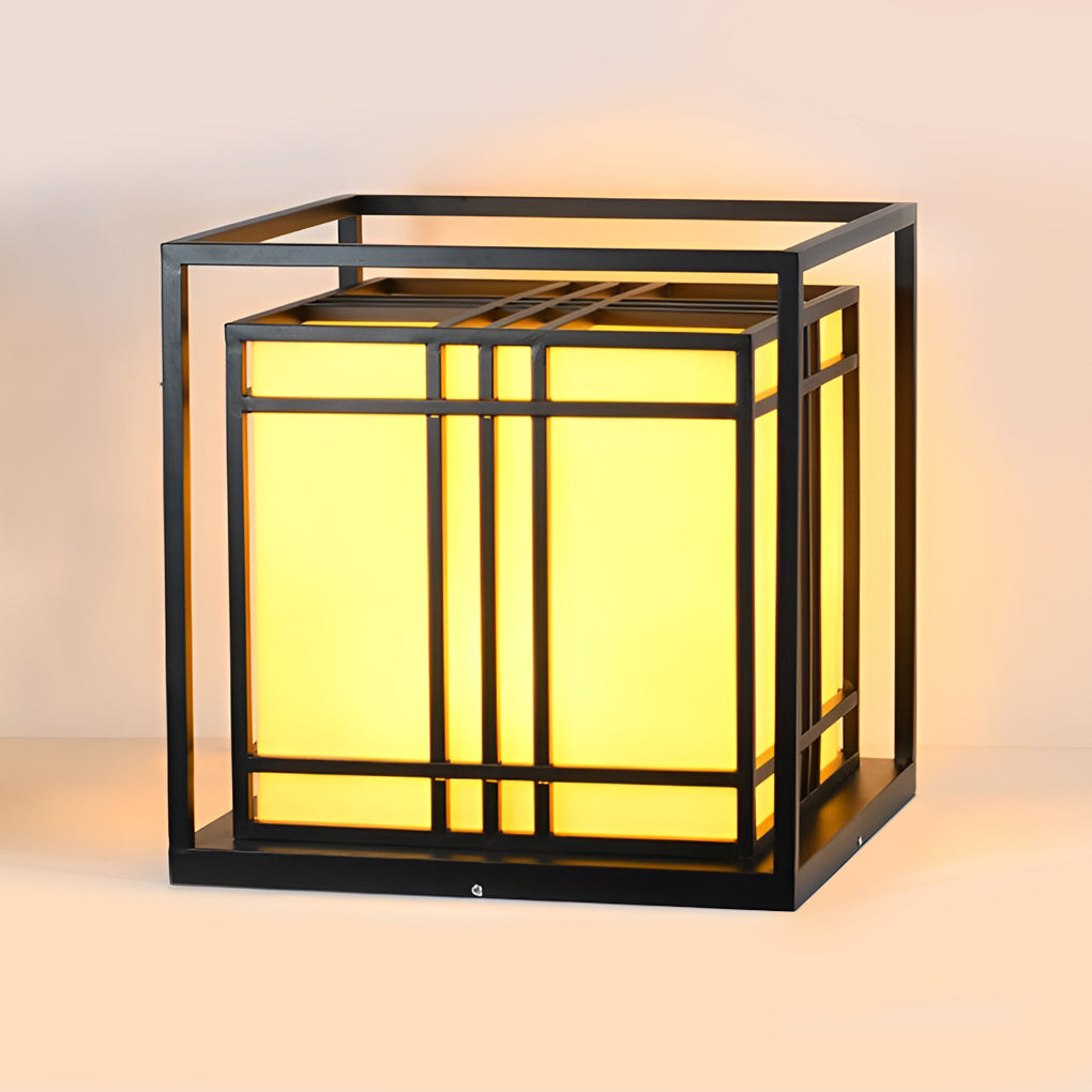 Sherman Retro LED Modern Marble Outdoor Post Caps Lights