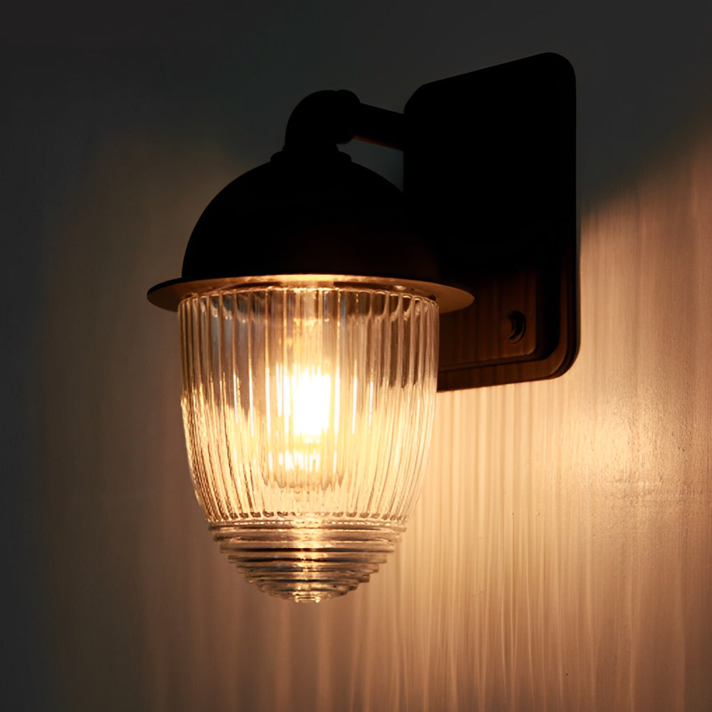 Dianay Ball Matte Modern Glass Outdoor Wall Lamp Lights