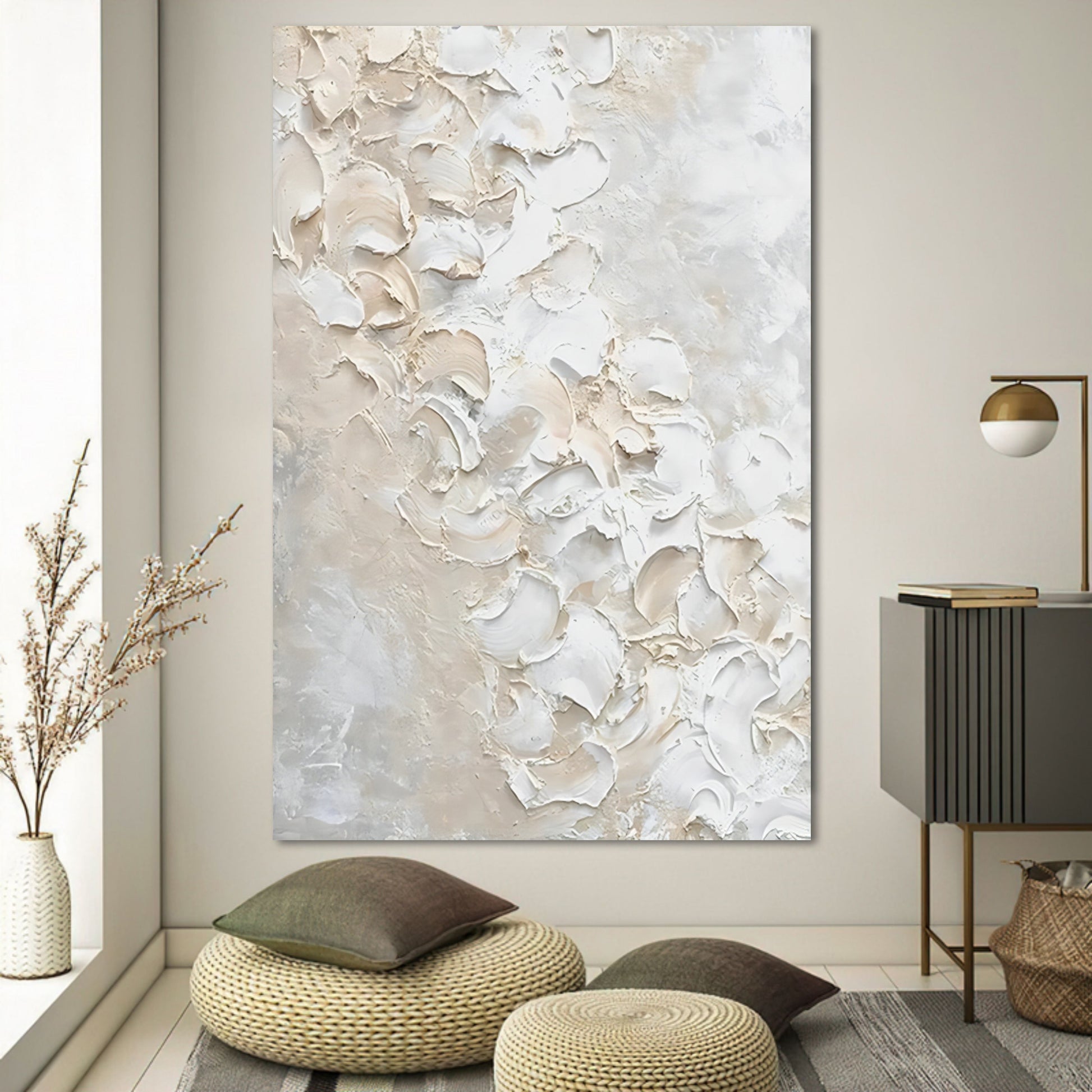 Plaster Art Texture Painting SG165 - Neutralighting