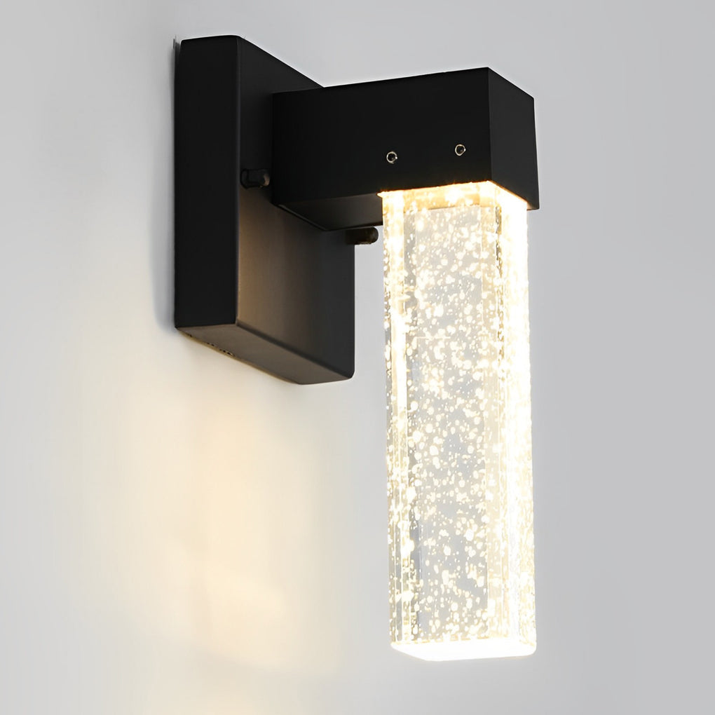 Veda LED Classic Modern Crystal Outdoor Wall Lamp