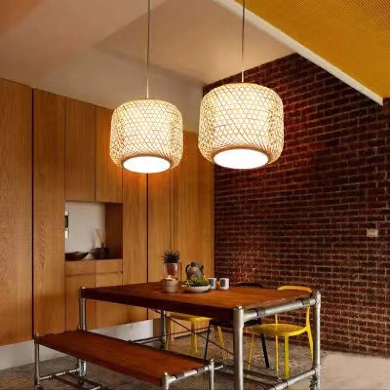 Ritta Natural Rattan Bamboo Pendant Light Lighting - Neutral Decor