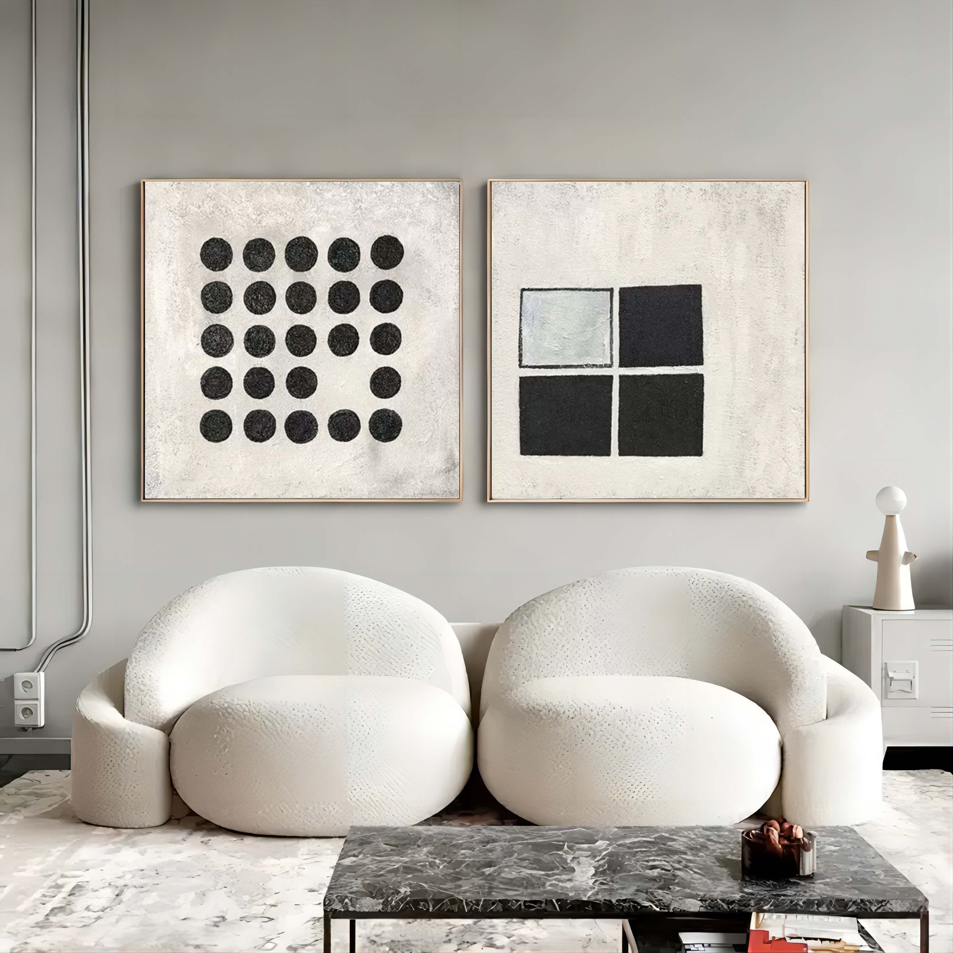 Abstract Painting Set Of 2 SP099 - Neutralighting