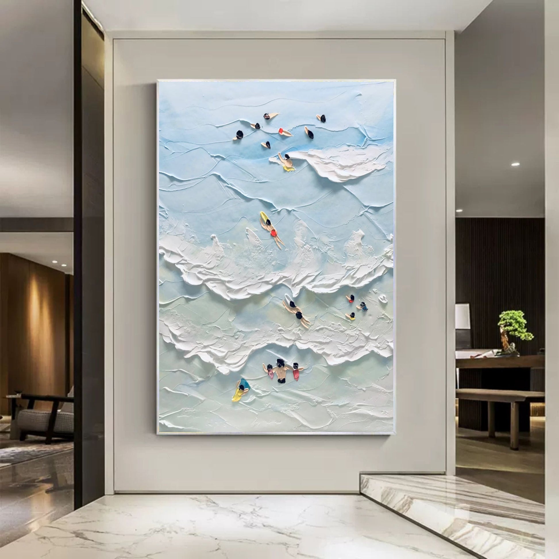Plaster Art Texture Painting SG096 - Neutralighting