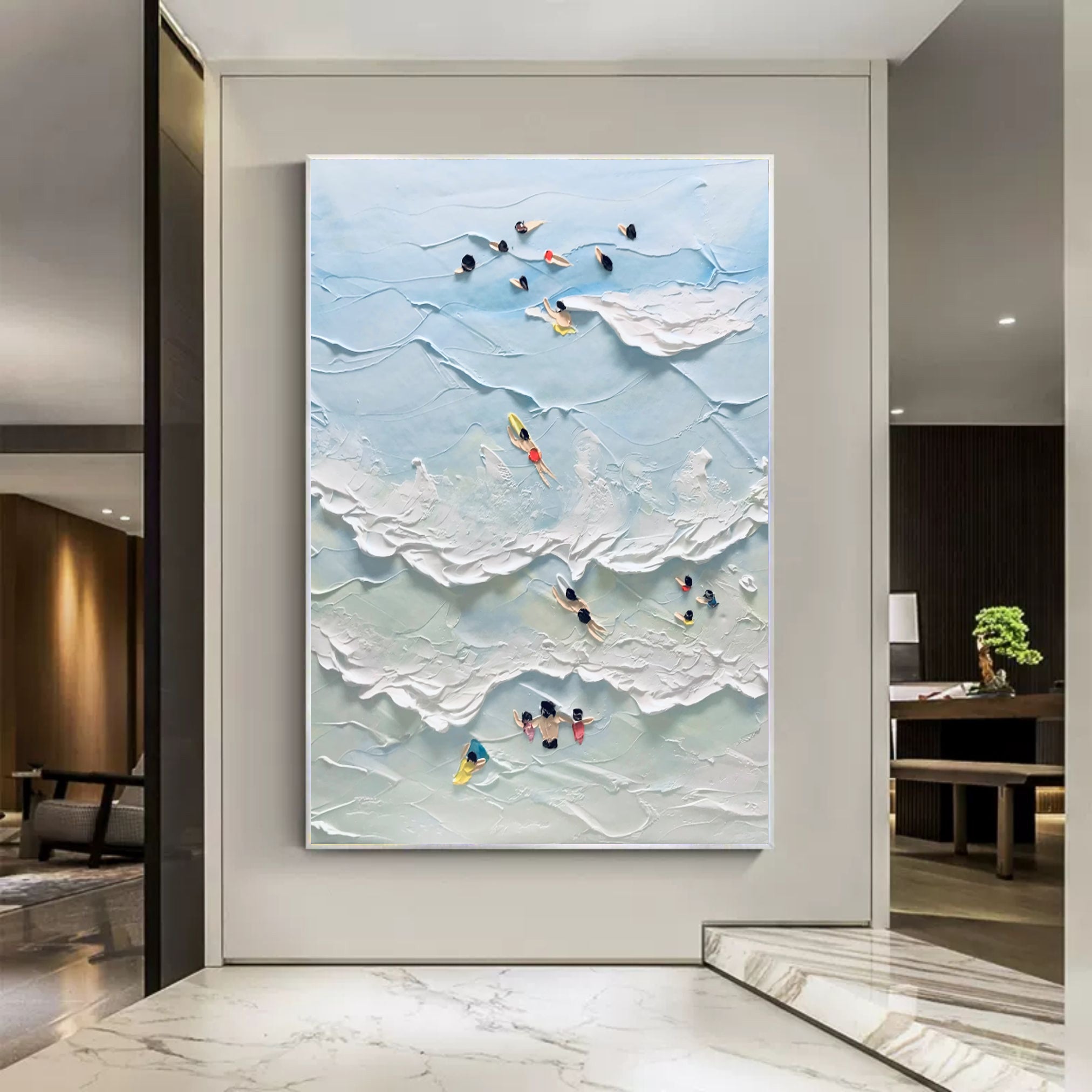 Plaster Art Texture Painting SG096 - Neutralighting