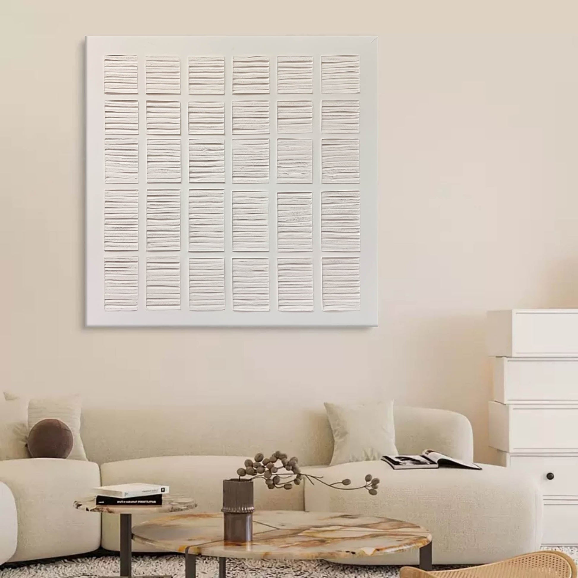 Plaster Art Texture Painting SG228 - Neutralighting