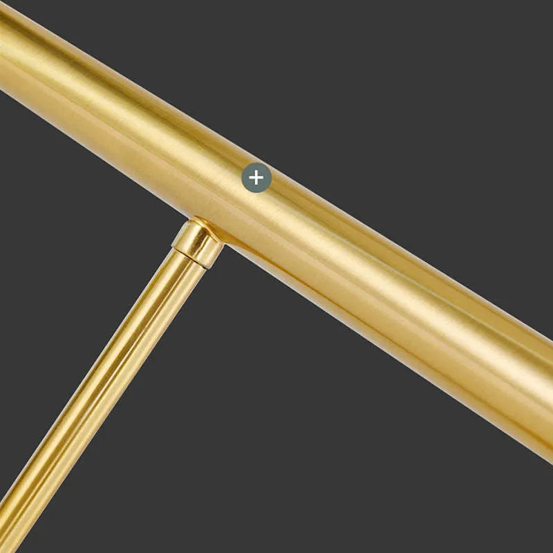 Arisha Curved & Linear Semi Flush Mount Ceiling Light, Gold - Neutral Decor