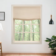 Belgian Flax Linen Roman Shades & Blinds | Relaxed-Neutral Decor